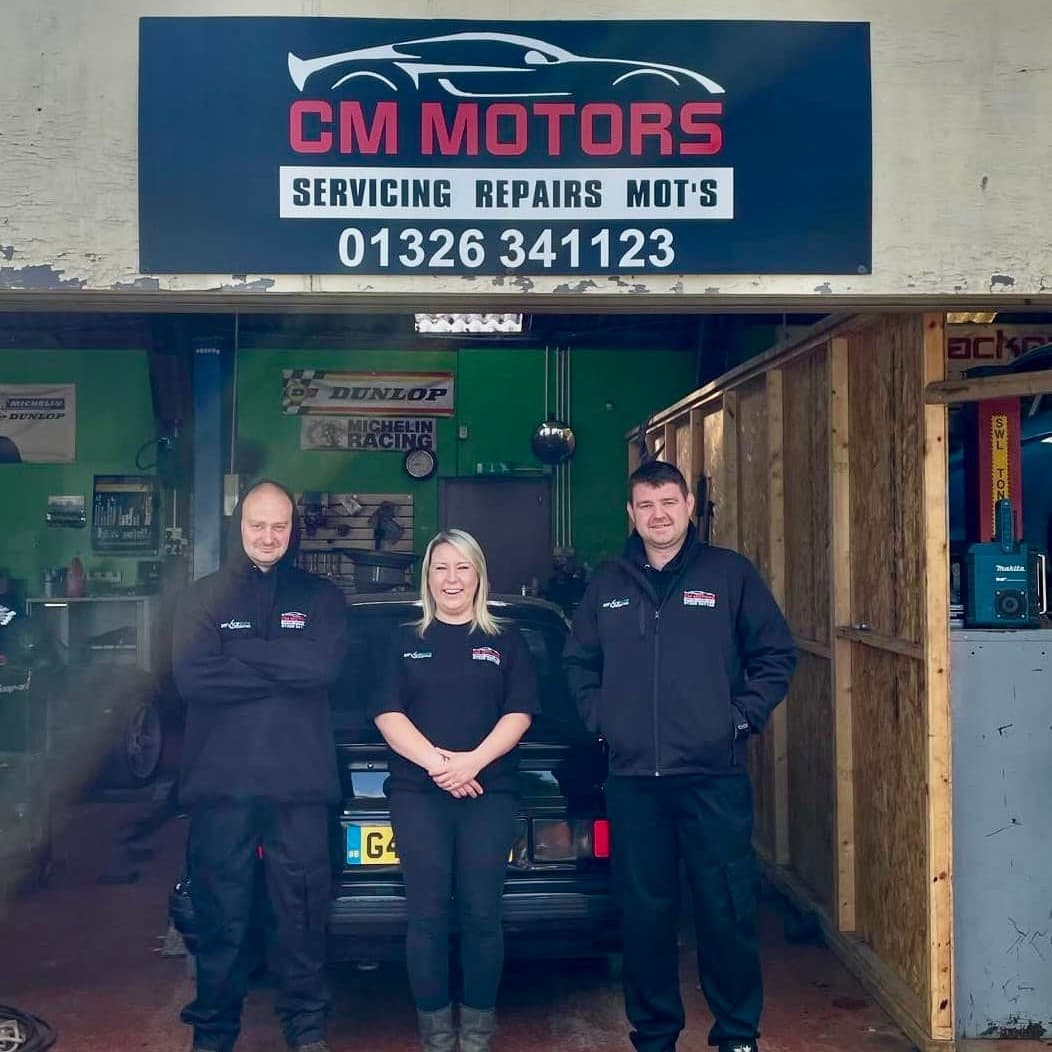 Mechanic working on a car